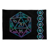 RPG Dice | Holo Fantasy Retro Tafelblad PnP Gamer Kussensloop (Achterkant-Rechts)