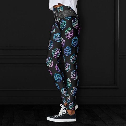RPG Dice | Holo Fantasy Retro Tafelblad PnP Gamer Leggings