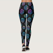 RPG Dice | Holo Fantasy Retro Tafelblad PnP Gamer Leggings (Achterkant)