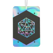 RPG Dice | Holo Fantasy Retro Tafelblad PnP Gamer Luchtverfrisser (Achterkant)