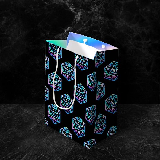 RPG Dice | Holo Fantasy Retro Tafelblad PnP Gamer Medium Cadeauzakje