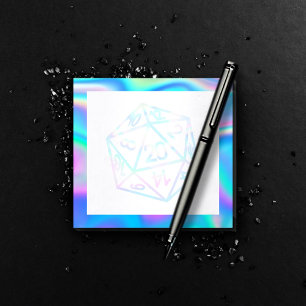 RPG Dice Holo Fantasy Retro Tafelblad PnP Gamer Post-it® Notes