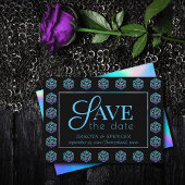 RPG Dice | Holo Fantasy Retro Tafelblad PnP Gamer Save The Date