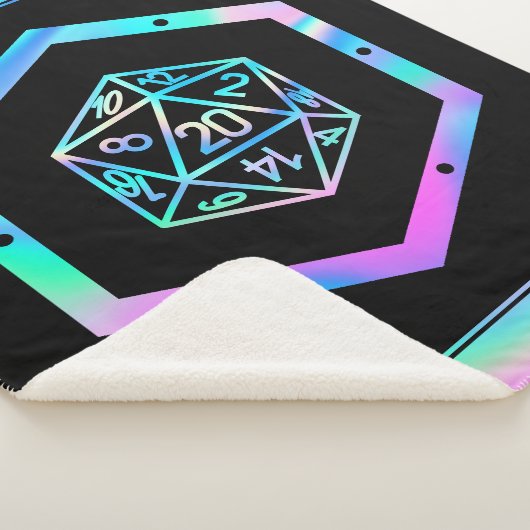 RPG Dice | Holo Fantasy Retro Tafelblad PnP Gamer Sherpa Deken (3/4)
