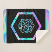 RPG Dice | Holo Fantasy Retro Tafelblad PnP Gamer Sherpa Deken (Voorkant (horizontaal))