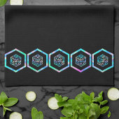 RPG Dice | Holo Fantasy Retro Tafelblad PnP Gamer Theedoek