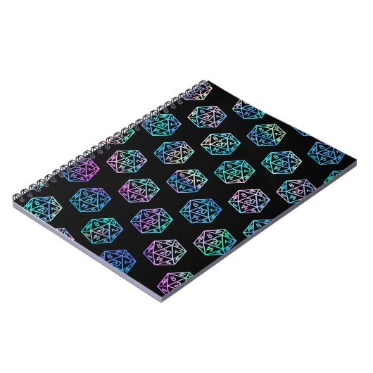 RPG Dice | Holo Fantasy Tabletop Gamer Campaign Notitieboek (Linkerzijde)