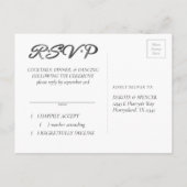 RPG Dice | Holo Fantasy Tabletop Gamer Event RSVP Uitnodiging Briefkaart (Achterkant)