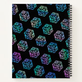 RPG Dice | Holo Fantasy Tabletop Gamer Graph Paper Notitieboek (Achterkant)