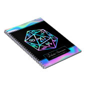 RPG Dice | Holo Fantasy tafelblad gamer karakter Notitieboek (Rechterzijde)