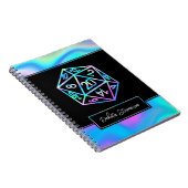 RPG Dice | Holo Fantasy tafelblad gamer karakter Notitieboek (Rechterzijde)