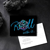 RPG Dice | Holo Fantasy tafelblad gamer uitgesteld Briefkaart