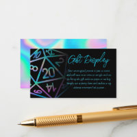 RPG Dice | Holo Fantasy tafelblad geschenken te zi