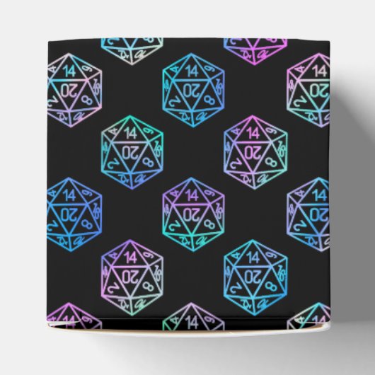 RPG Dice | Holo Fantasy Tafelblad PnP Gamer Custom Bedankdoosjes (Bovenkant)