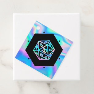 RPG Dice Holo Fantasy Tafelblad PnP Gamer Custom Bedankjes Labels
