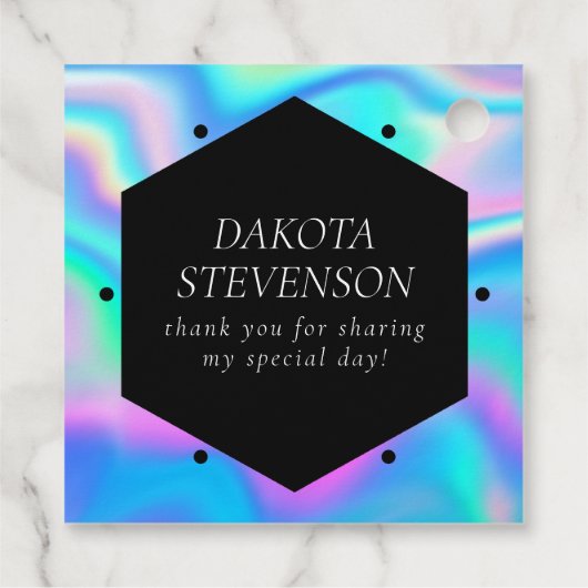 RPG Dice | Holo Fantasy Tafelblad PnP Gamer Custom Bedankjes Labels (Achterkant)