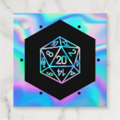 RPG Dice | Holo Fantasy Tafelblad PnP Gamer Custom Bedankjes Labels (Voorkant)