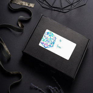 RPG Dice   Holo Fantasy Tafelblad PnP Gamer Custom Etiket