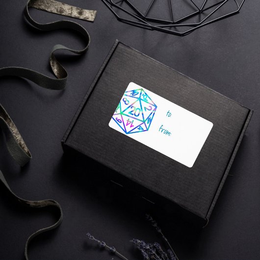 RPG Dice | Holo Fantasy Tafelblad PnP Gamer Custom Etiket