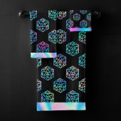 RPG Dice | Holo Old School Fantasy Tafelblad Gamer Bad Handdoek