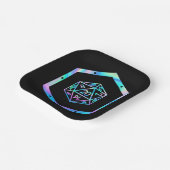 RPG Dice | Holo Old School Tafelblad PnP Roleplaye Papieren Bordje (Gebogen)