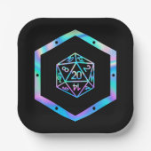 RPG Dice | Holo Old School Tafelblad PnP Roleplaye Papieren Bordje (Voorkant)