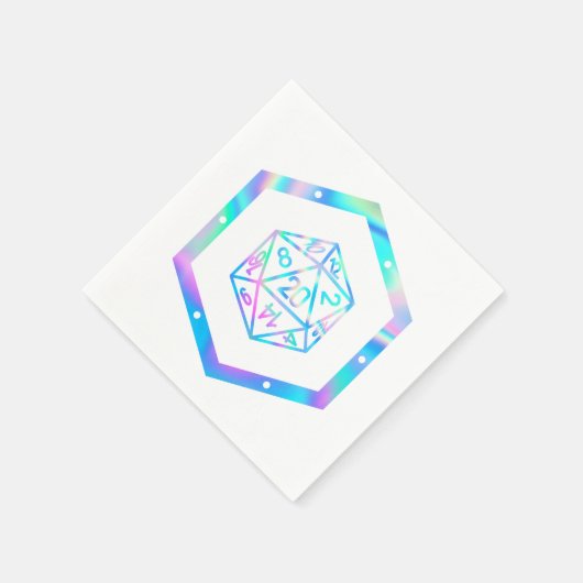 RPG Dice | Holo Old School Tafelblad PnP Roleplaye Servet (Hoek)