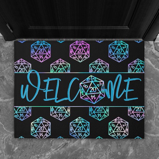 RPG Dice | Holo Retro Tafelblad Rollenspeler Welko Deurmat