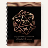 RPG Dice | Koper Tabletop PnP Gamer Graph Paper Notitieboek (Voorkant)