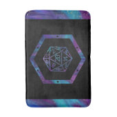 RPG Dice | Nebula Fantasy Retro Tabletop PnP Gamer Badmat (Voorkant Verticaal)