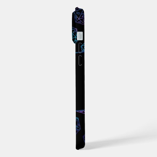 RPG Dice | Nebula Fantasy Retro Tabletop PnP Gamer iPhone Hoesje (Linkerkant)