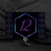 RPG Dice | Nebula Fantasy Retro Tabletop PnP Gamer Kaart