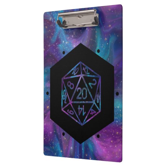 RPG Dice | Nebula Fantasy Retro Tabletop PnP Gamer Klembord (Links)