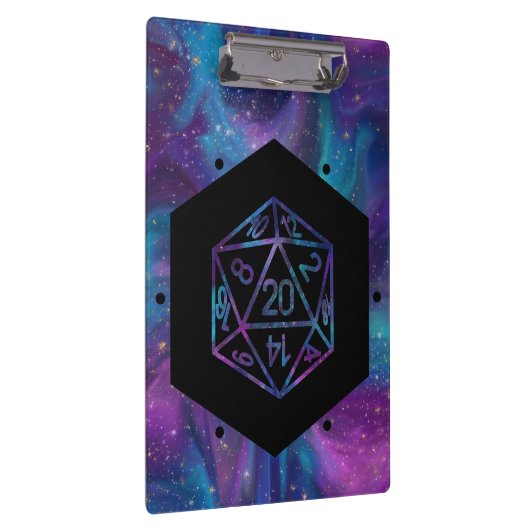 RPG Dice | Nebula Fantasy Retro Tabletop PnP Gamer Klembord (Rechts)