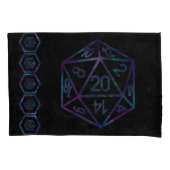 RPG Dice | Nebula Fantasy Retro Tabletop PnP Gamer Kussensloop (Voorkant-Links)