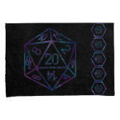 RPG Dice | Nebula Fantasy Retro Tabletop PnP Gamer Kussensloop (Voorkant-Rechts)
