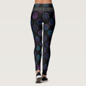 RPG Dice | Nebula Fantasy Retro Tabletop PnP Gamer Leggings (Achterkant)