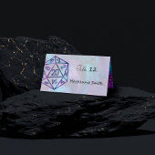 RPG Dice | Nebula Fantasy Retro Tabletop PnP Gamer Plaatskaartje