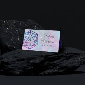 RPG Dice | Nebula Fantasy Retro Tabletop PnP Gamer Plaatskaartje