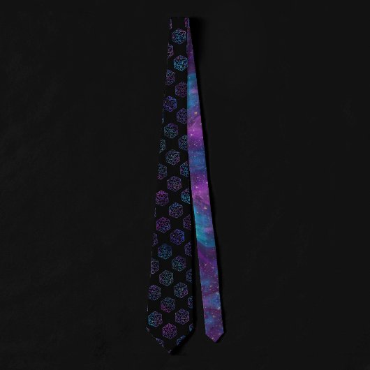 RPG Dice | Nebula Fantasy Retro Tabletop PnP Gamer Stropdas