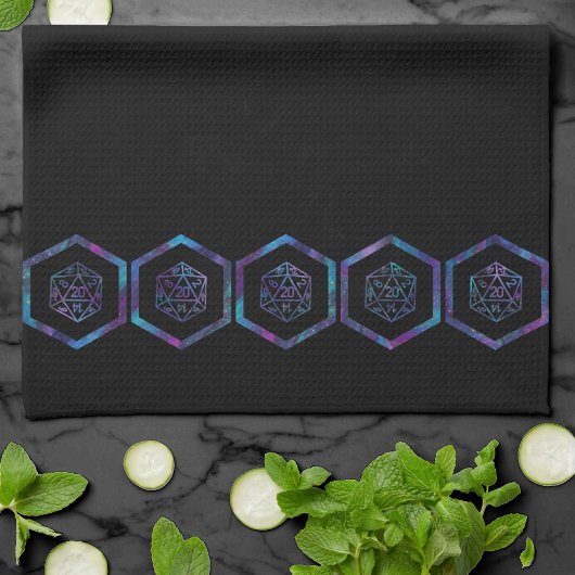 RPG Dice | Nebula Fantasy Retro Tabletop PnP Gamer Theedoek