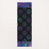 RPG Dice | Nebula Fantasy Retro Tabletop PnP Gamer Yogamat (Voorkant)