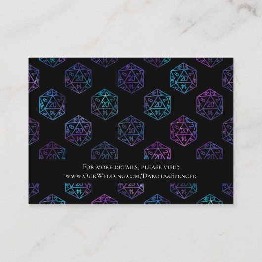 RPG Dice | Nebula Fantasy Tabletop Gamer Details Informatiekaartje (Achterkant)