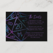 RPG Dice | Nebula Fantasy Tabletop Gamer Details Informatiekaartje (Voorkant)