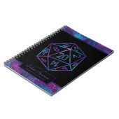 RPG Dice | Nebula Fantasy Tabletop Gamer-personage Notitieboek (Linkerzijde)