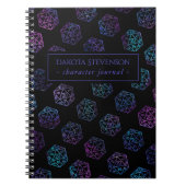 RPG Dice | Nebula Fantasy Tabletop Gamer-personage Notitieboek (Voorkant)