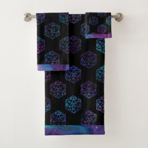 RPG Dice   Nebula Fantasy Tabletop Retro PnP Gamer Bad Handdoek