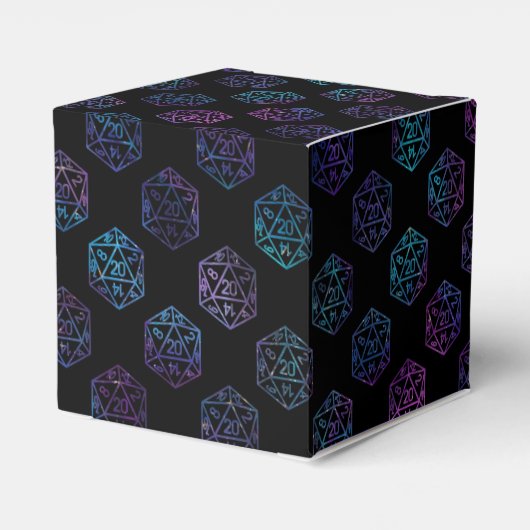 RPG Dice | Nebula Fantasy Tafelblad Gamer Custom Bedankdoosjes (Achterkant)