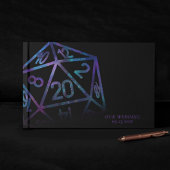 RPG Dice | Nebula Fantasy Tafelblad Gamer Custom Gastenboek