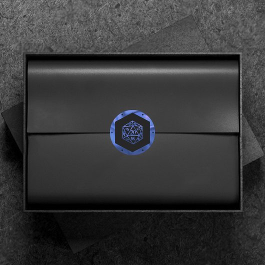 RPG Dice | Nebula Fantasy Tafelblad Gamer Custom Ronde Sticker